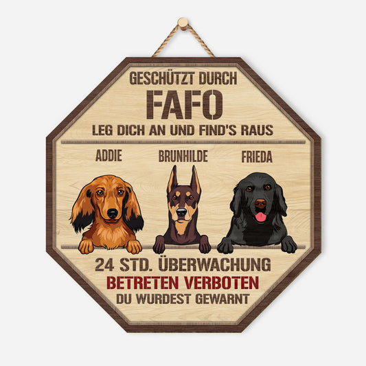 5087QGE1 betreten verboten holzschild personalisiert_ hunde 5087QKYMC