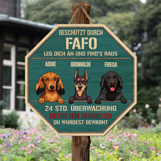 5087QGE2 betreten verboten holzschild personalisiert_ hunde 5087QKYMC