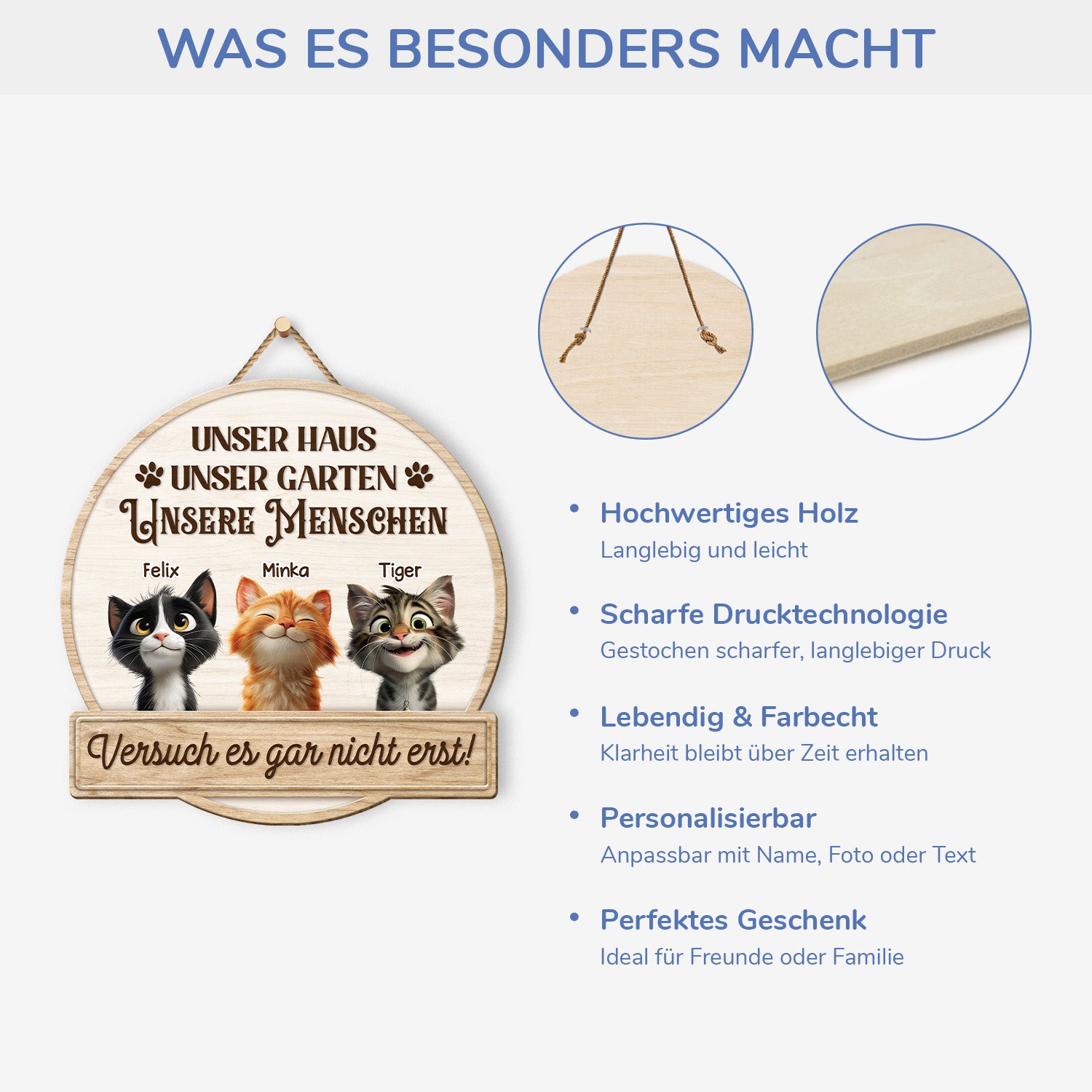 5097QGE4 unser haus holzschild personalisiert_ katzen 5097Q8TTD