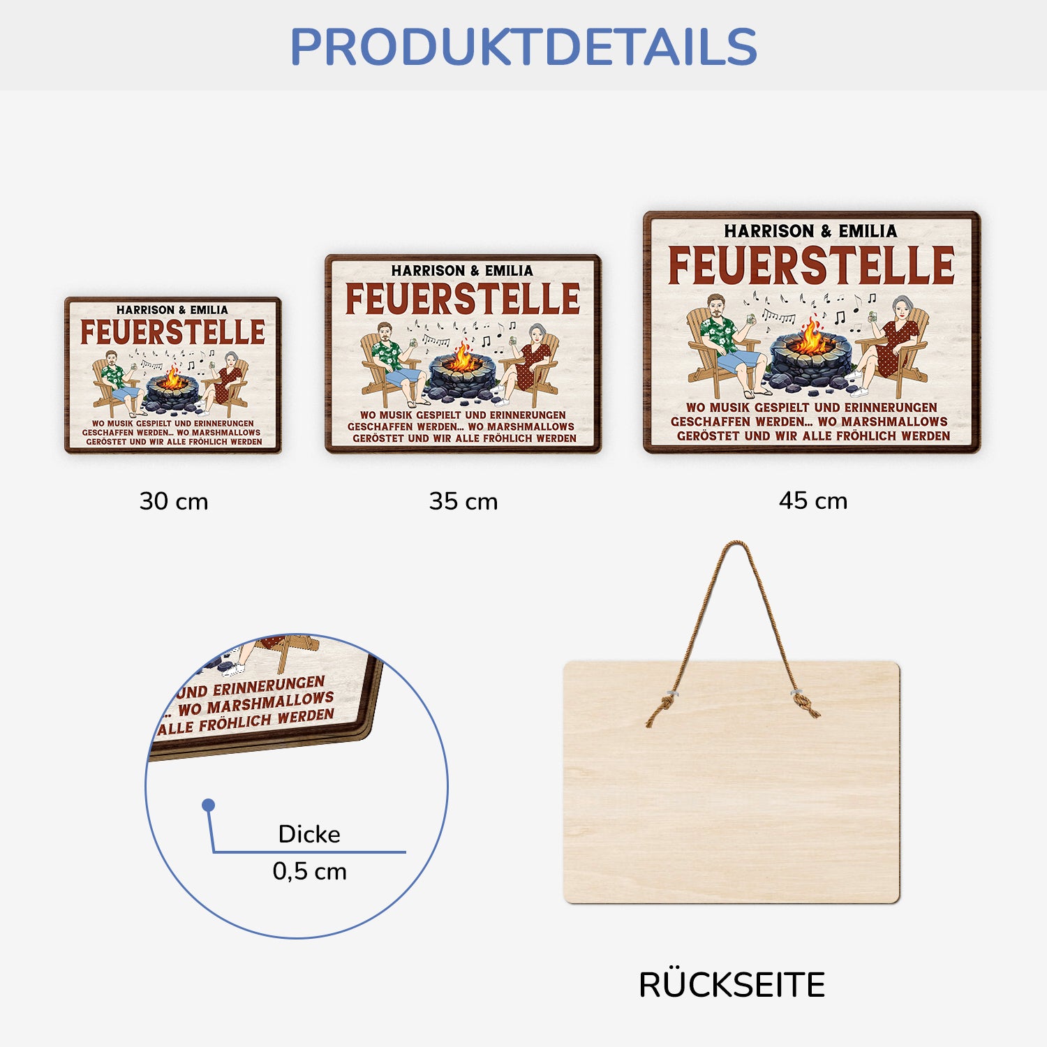 5101QGE3 feuerstelle holzschild personalisiert_ paar 5101QK6NG