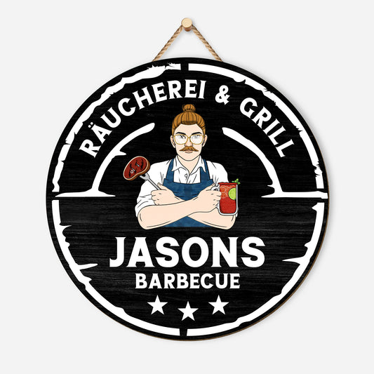 5103QGE1 raucherei grill holzschild personalisiert_ herren 5103Q