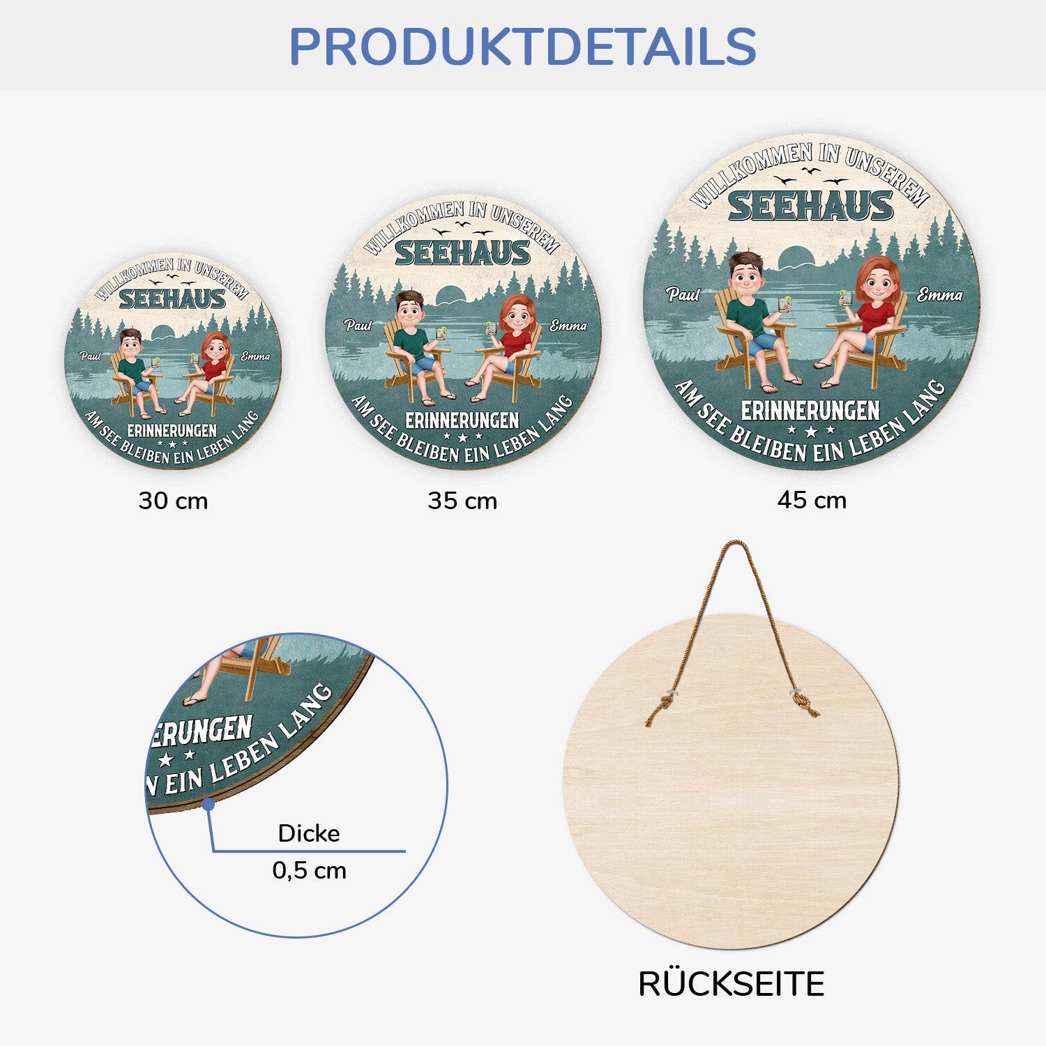 5105QGE3 willkommen in unserem seehaus holzschild personalisiert_ familie 5105QTGMI