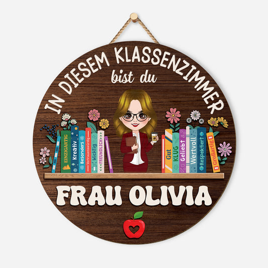 5107QGE1 in diesem klassenzimmer holzschild personalisiert_ lehrerin 5107QT6NT