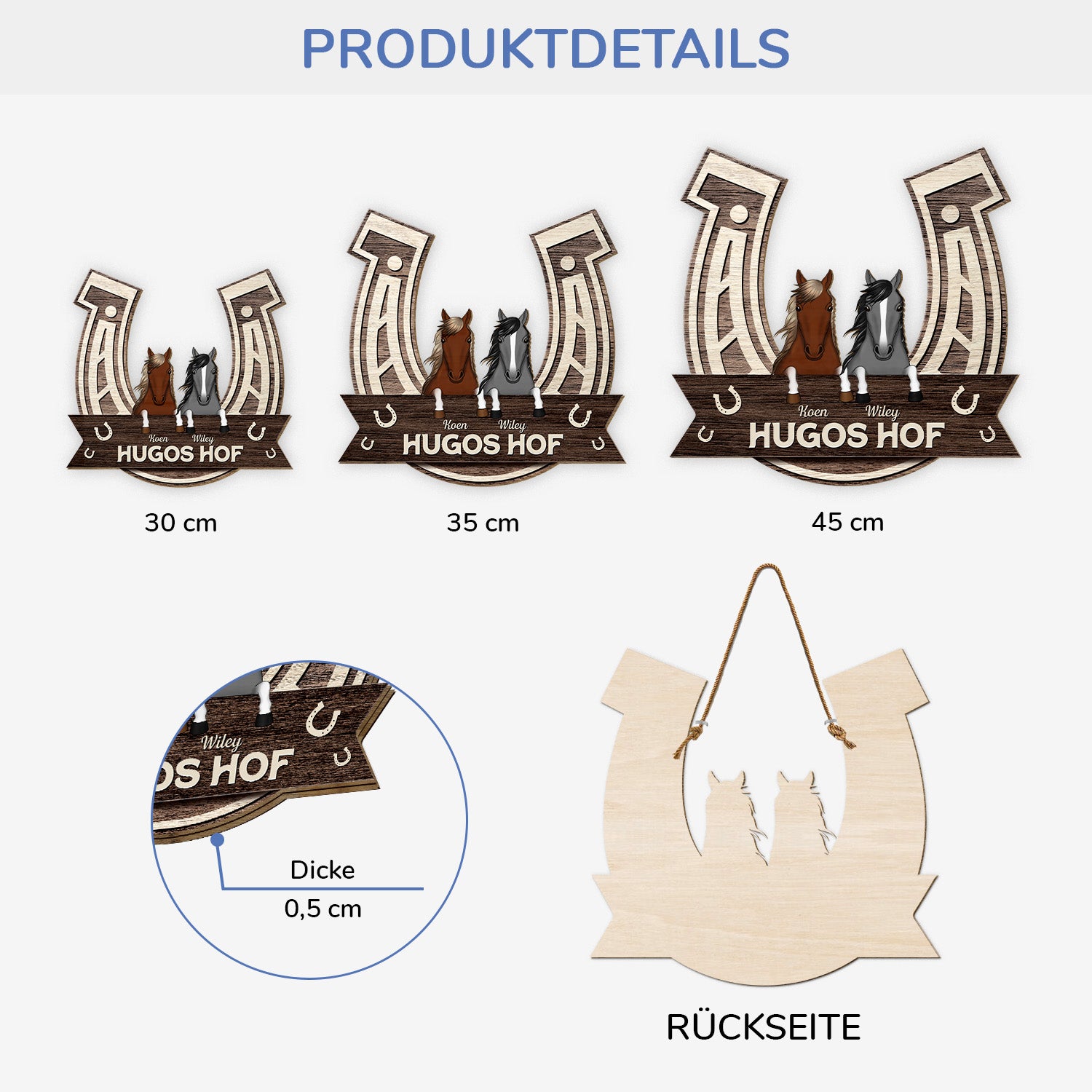 5113QGE3 der hof holzschild personalisiert familie 5113Q6KTI