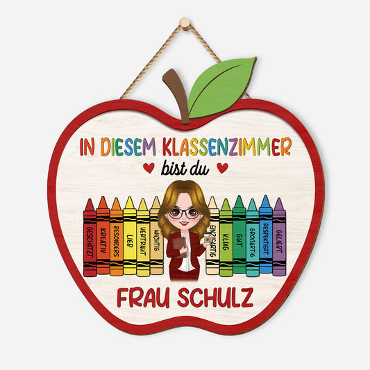 5118QGE1 in diesem klassenzimmer holzschild personalisiert lehrer lehrerin 5118Q66TA