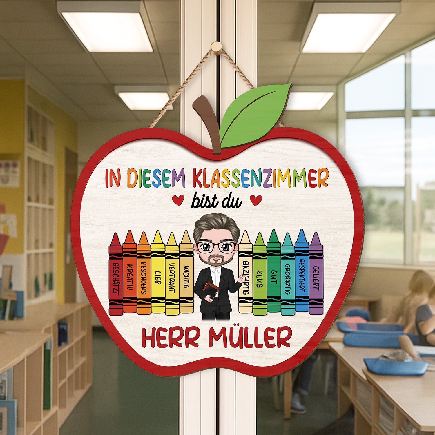 5118QGE2 in diesem klassenzimmer holzschild personalisiert lehrer lehrerin 5118Q66TA