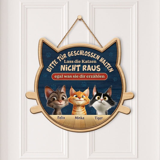 5123QGE2 bitte tur geschlossen halten lustiges holzschild personalisiert_ katzen 5123Q3GMD