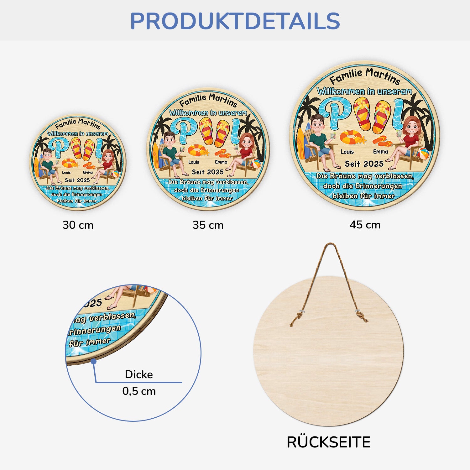 5132QGE3 willkommen in unserem pool holzschild personalisiert_ paar 5132QTQNG