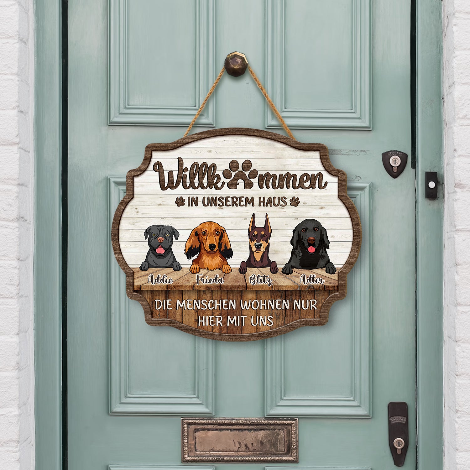 5135QGE2 willkommen in unserem haus holzschild personalisiert_ hunde 5135QKYNC