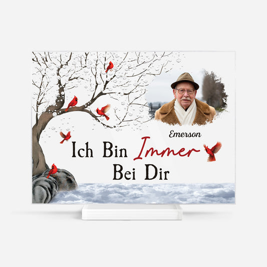 5138RGE1 erinnerungen spruche personalisierte acryl plakette mann mit foto zur erinnerung 5138RKLTB