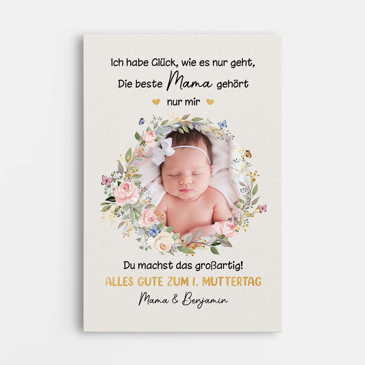 5139CGE1 alles gute zum ersten muttertag spruche_ perrsonalisierte leinwand mama mit foto 5139C8UAA