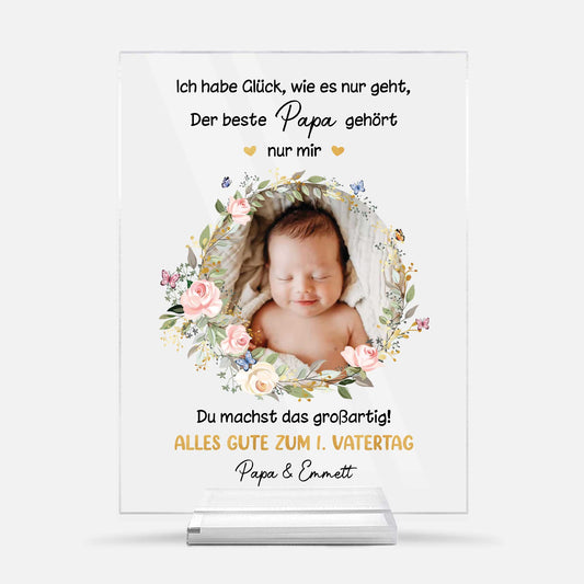 5139RGE1 alles gute zum ersten muttertag personalisierte acryl plakette mit stander mama mit foto 5139R86AB