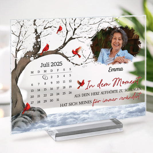 5142RGE2 als dein herz stillstand personalisierte acryl plakette mit stander papa mit foto zur erinnerung kalender 5142R86TB