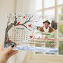 5142RGE3 als dein herz stillstand personalisierte acryl plakette mit stander papa mit foto zur erinnerung kalender 5142R86TB