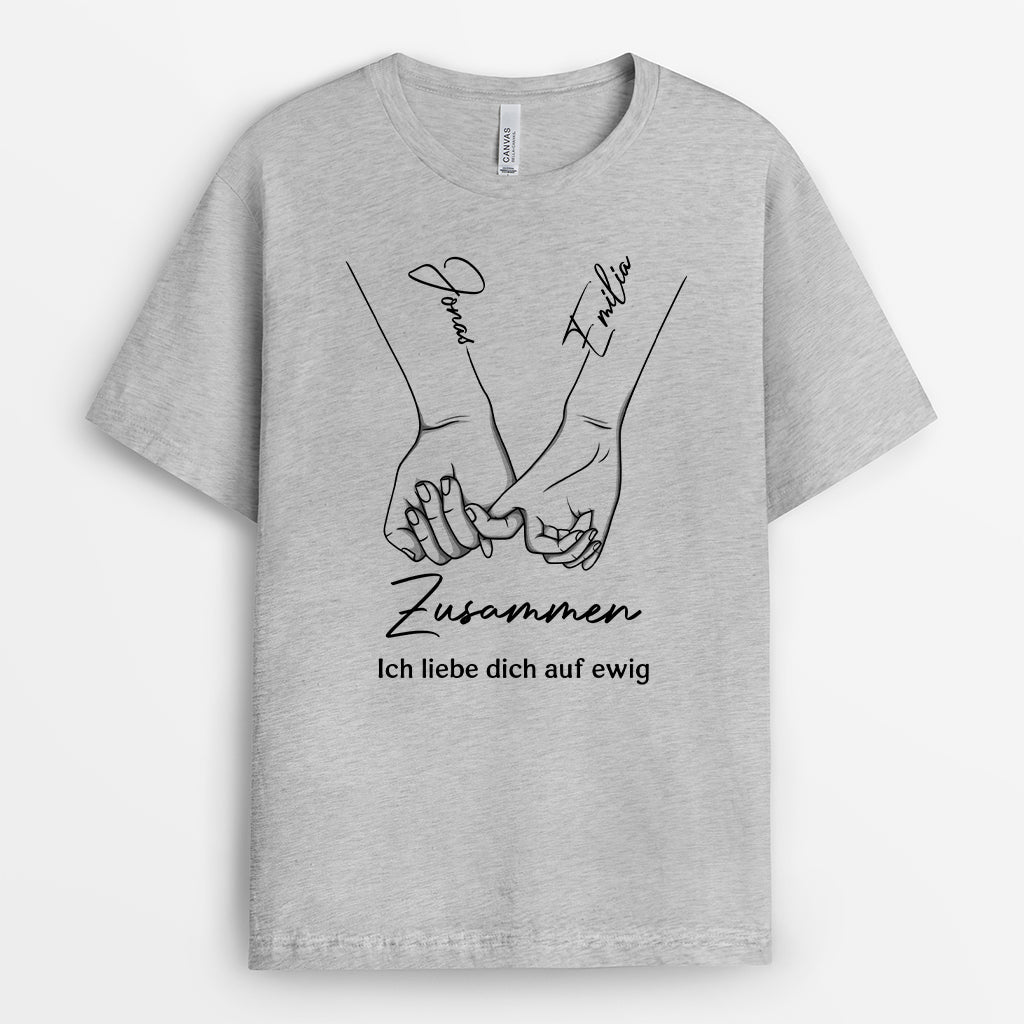 5150AGE2 von unserem ersten kuss bis zum letzten atemzug partner t shirt personalisiert 5150ATLNG