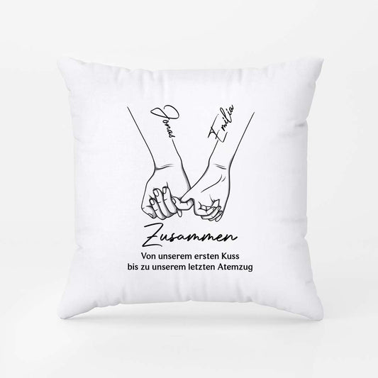 5150PGE1 von unserem ersten kuss bis zum letzten atemzug kissen personalisiert paar 5150PTLNG