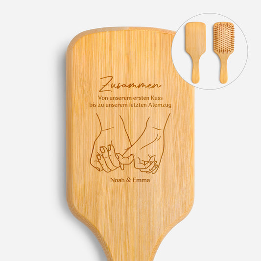5150QGE1 vom ersten kuss bis zum letzten atemzug personalisierte paar geschenke  bambus haarburste 5150qtqng_42f227fa 20fd 49e1 b634 06fff6606ef5