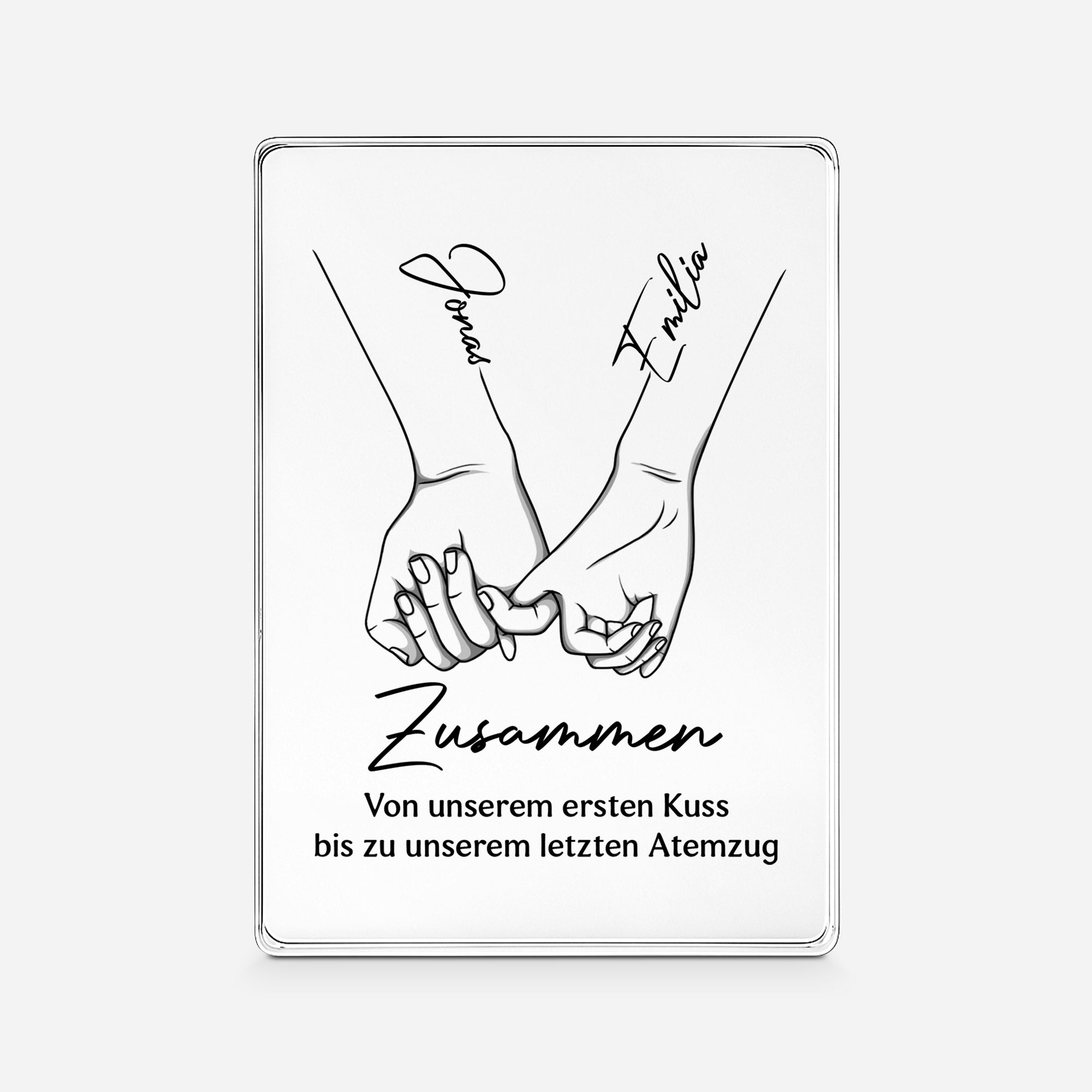 5150RGE1 zusammen personalisierte acryl plakette paar 5150RTHNG