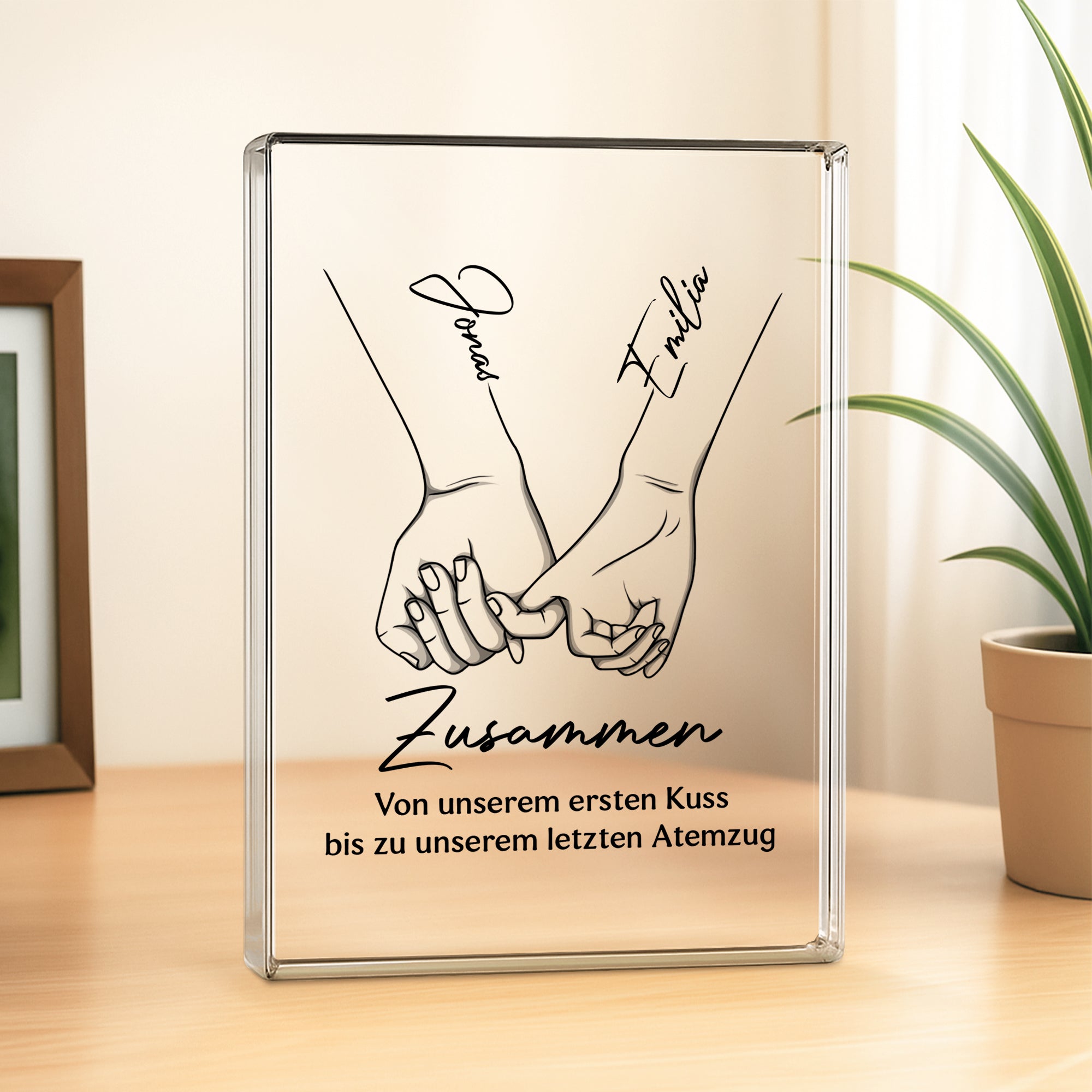 5150RGE2 zusammen personalisierte acryl plakette paar 5150RTHNG