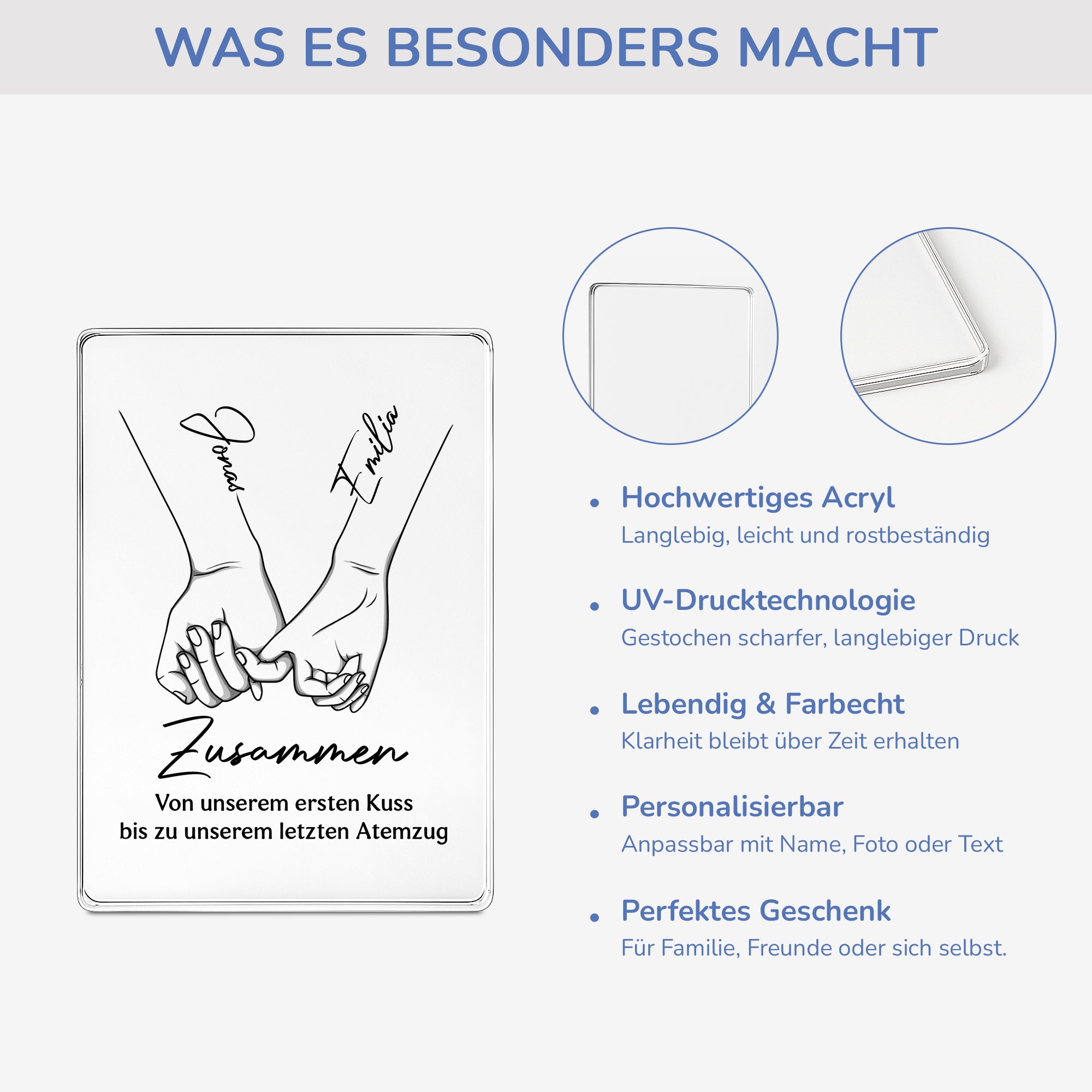 5150RGE4 zusammen personalisierte acryl plakette paar 5150RTHNG