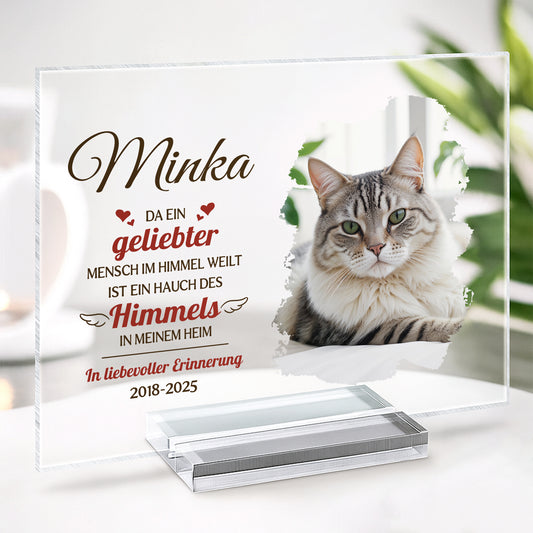 5154RGE2 erinnerungen spruche personalisierte acryl plakette hund mit foto zur erinnerung 5154RTTNC