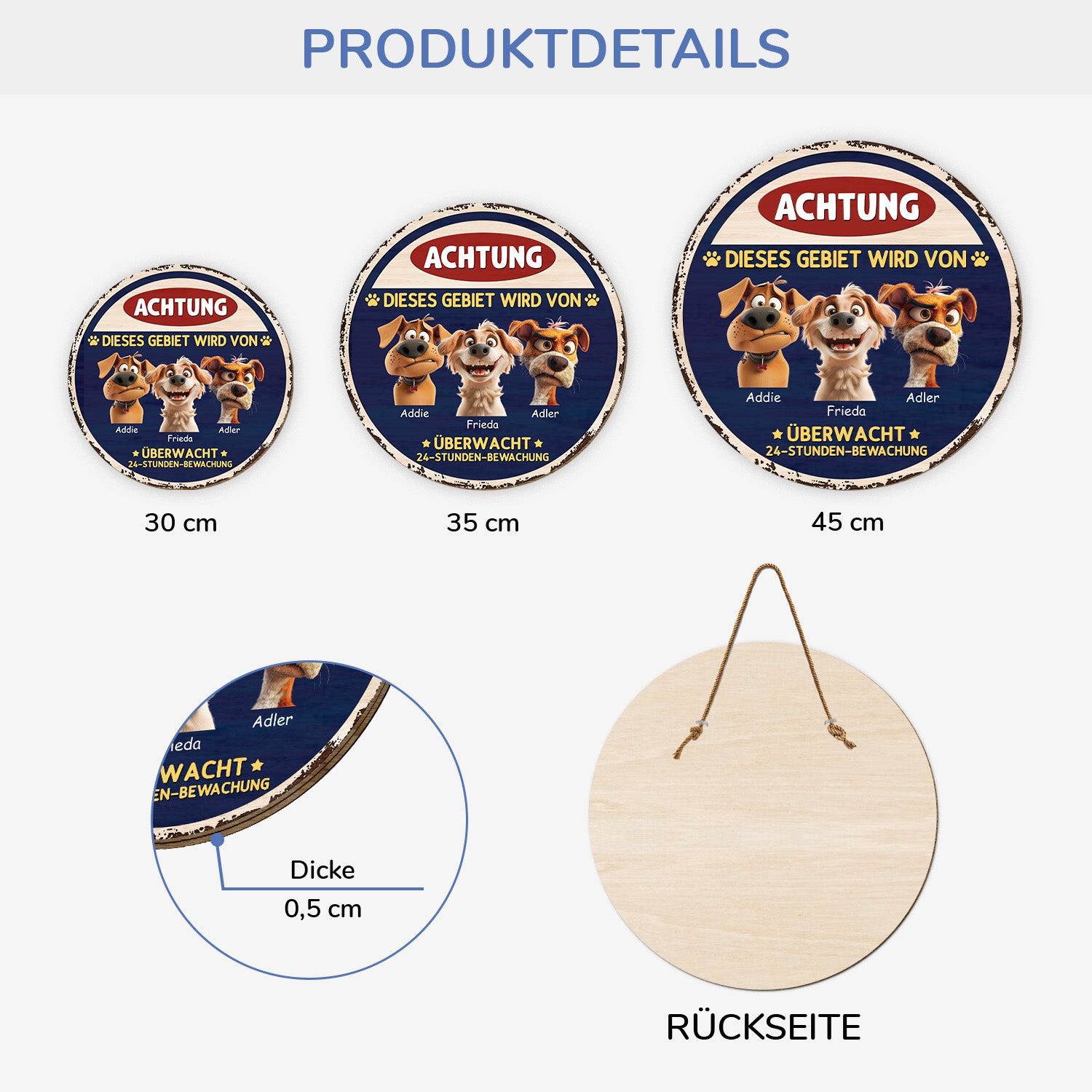 5160QGE3 bereich patrouilliert von holzschild personalisiert_ hunde 5160QKGMC