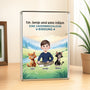 5171RGE2 ein madchen und ihre katzen cartoon personalisierte acryl plakette katzen 5171R8QZD