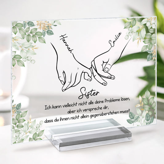 5177RGE2 bestie schwester personalisierte acryl plakette beste freundinnen 5177R6LQA