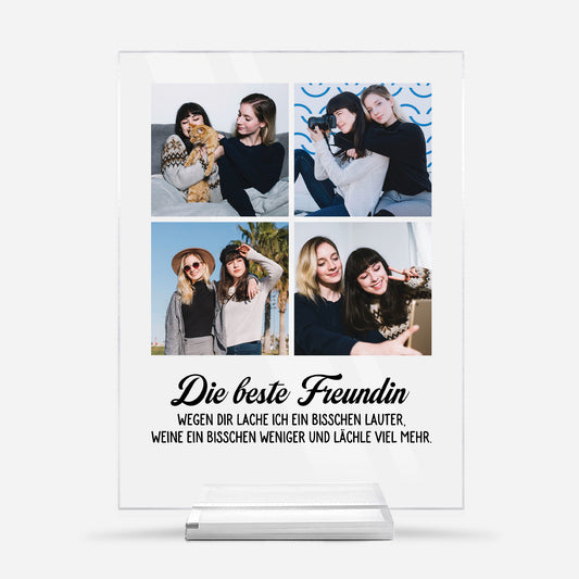 5180RGE1 die beste freundin personalisierte acryl plakette mit fotos beste freundinnen 5180R