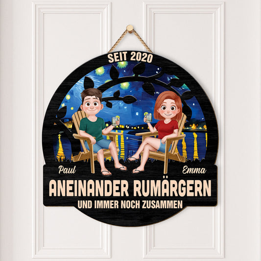5216QGE2 seit  zusammen und am rumargern holzschild personalisiert paar _gleichgeschlechtliche heterosexuelle_ 5216Q3MMG