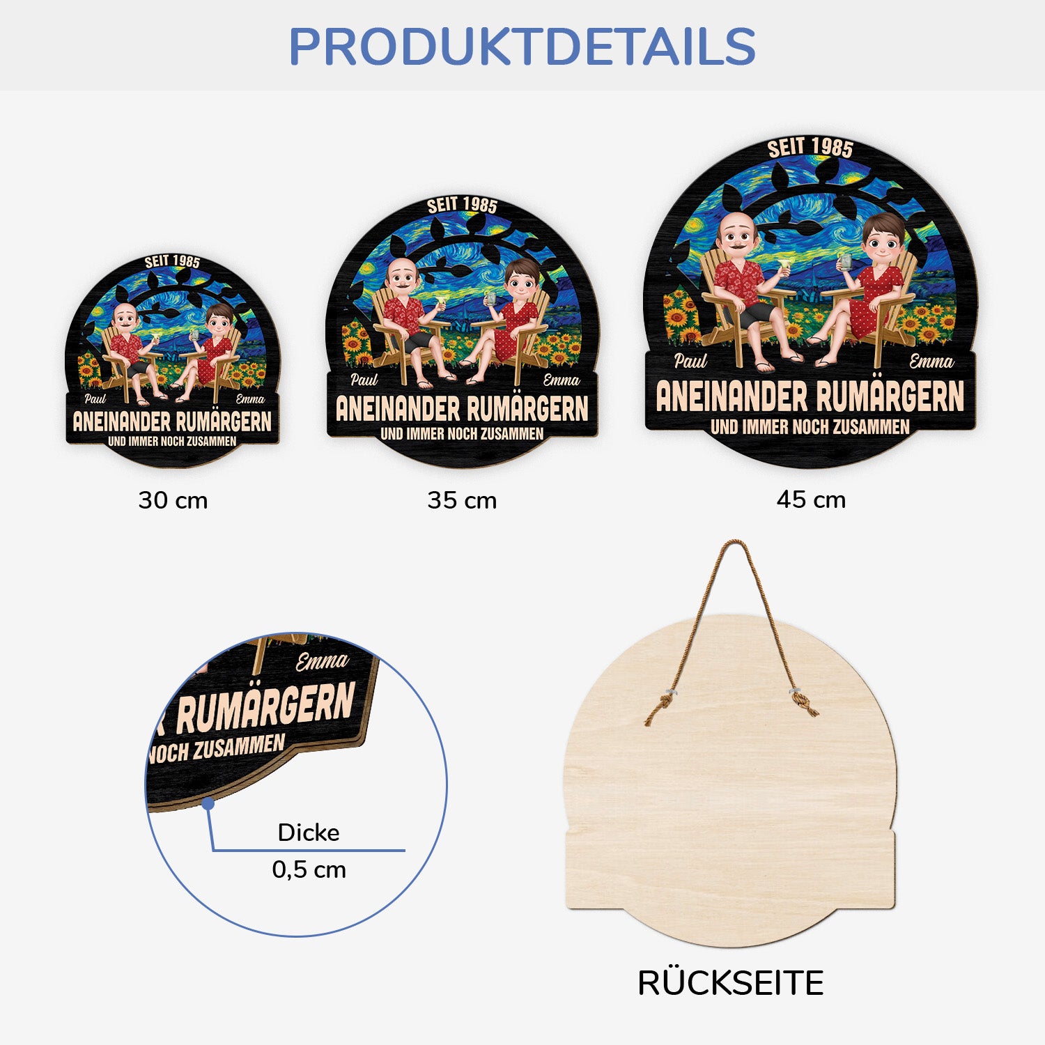 5216QGE3 seit  zusammen und am rumargern holzschild personalisiert paar _gleichgeschlechtliche heterosexuelle_ 5216Q3MMG