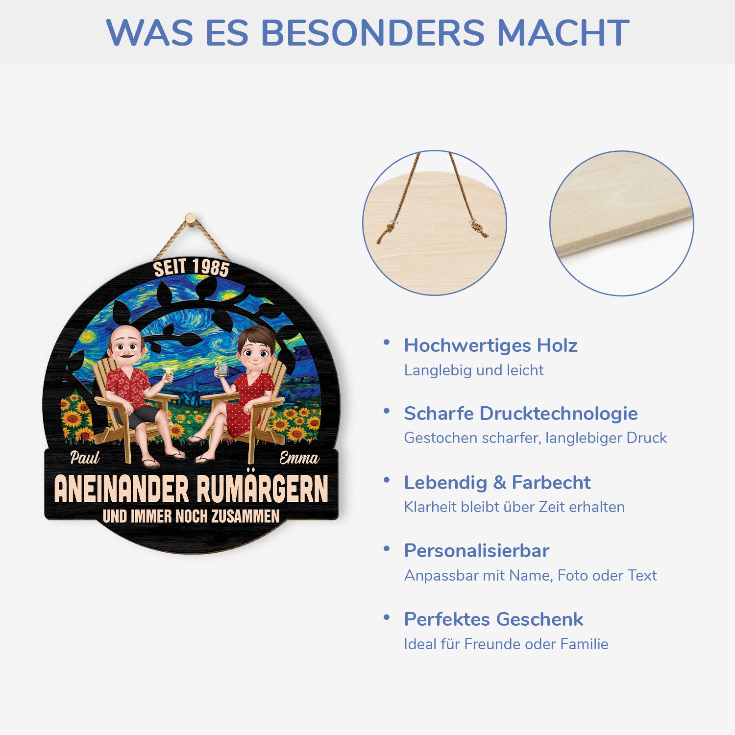 5216QGE4 seit  zusammen und am rumargern holzschild personalisiert paar _gleichgeschlechtliche heterosexuelle_ 5216Q3MMG