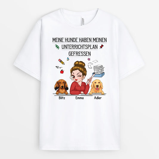 5223AGE1 mein hund hat meinen unterrichtsplan gefressen personalisierte hunde t shirts lehrer_in_ 5223ATGAT