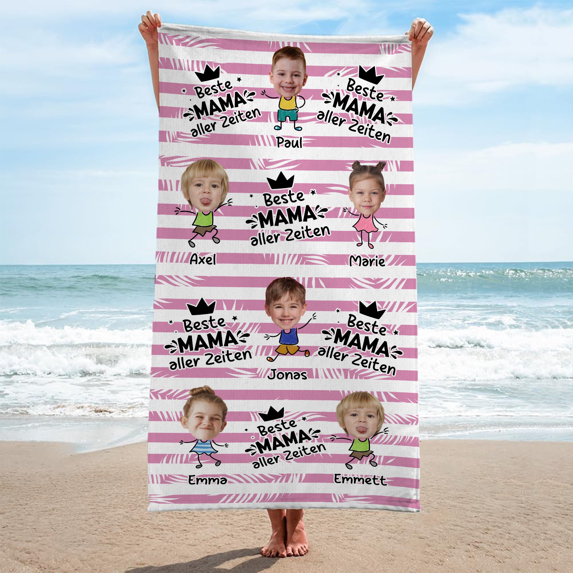 5228BGE2 bester papa aller zeiten personalisiertes strandtuch_ papa mit gesicht 5228B8MNB