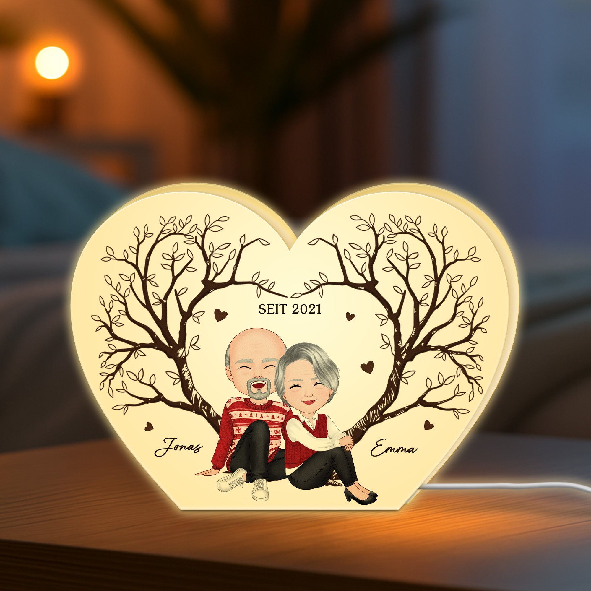 5233LGE2 zusammen seit personalisierte lightbox_ paar 5233L8HTG
