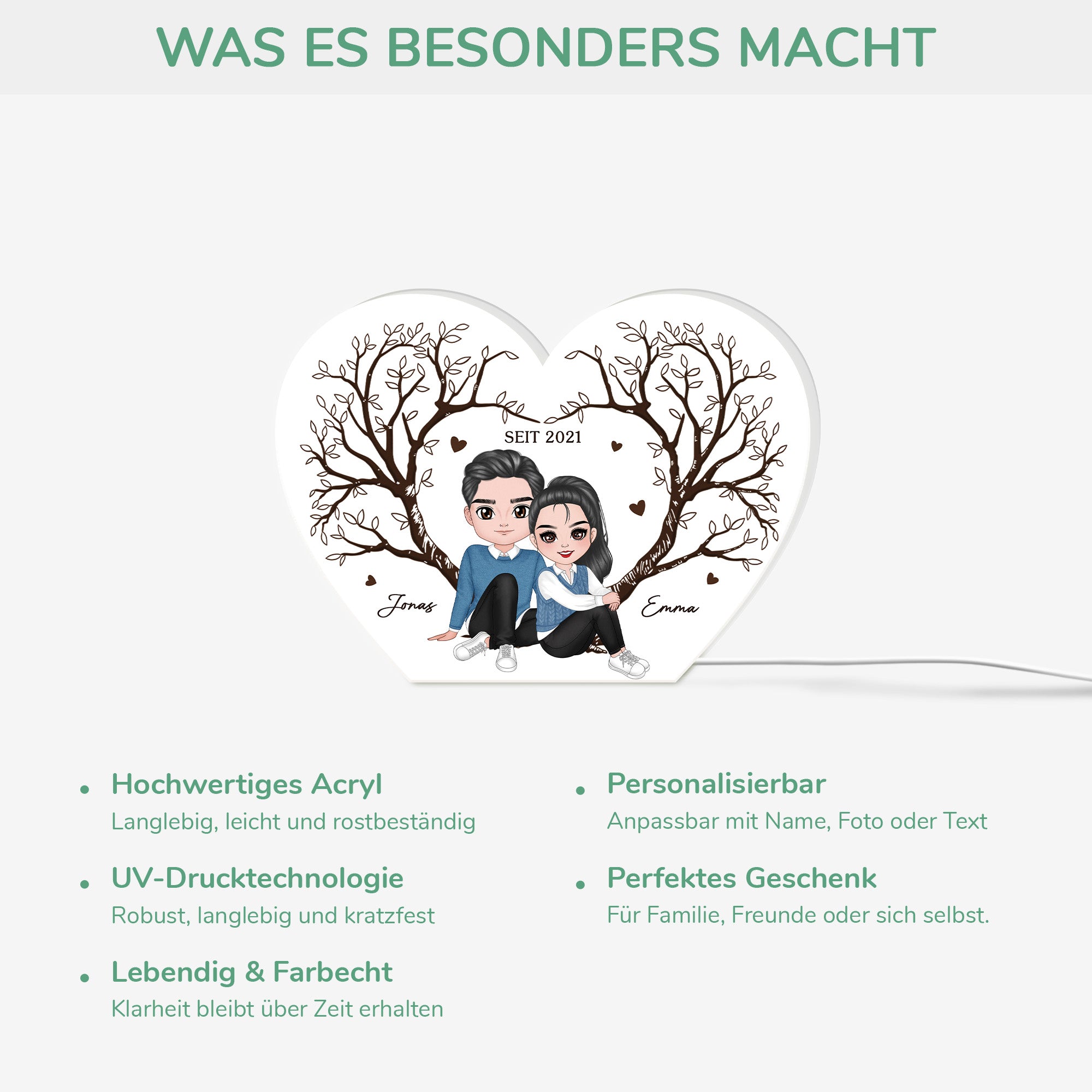 5233LGE4 zusammen seit personalisierte lightbox_ paar 5233L8HTG