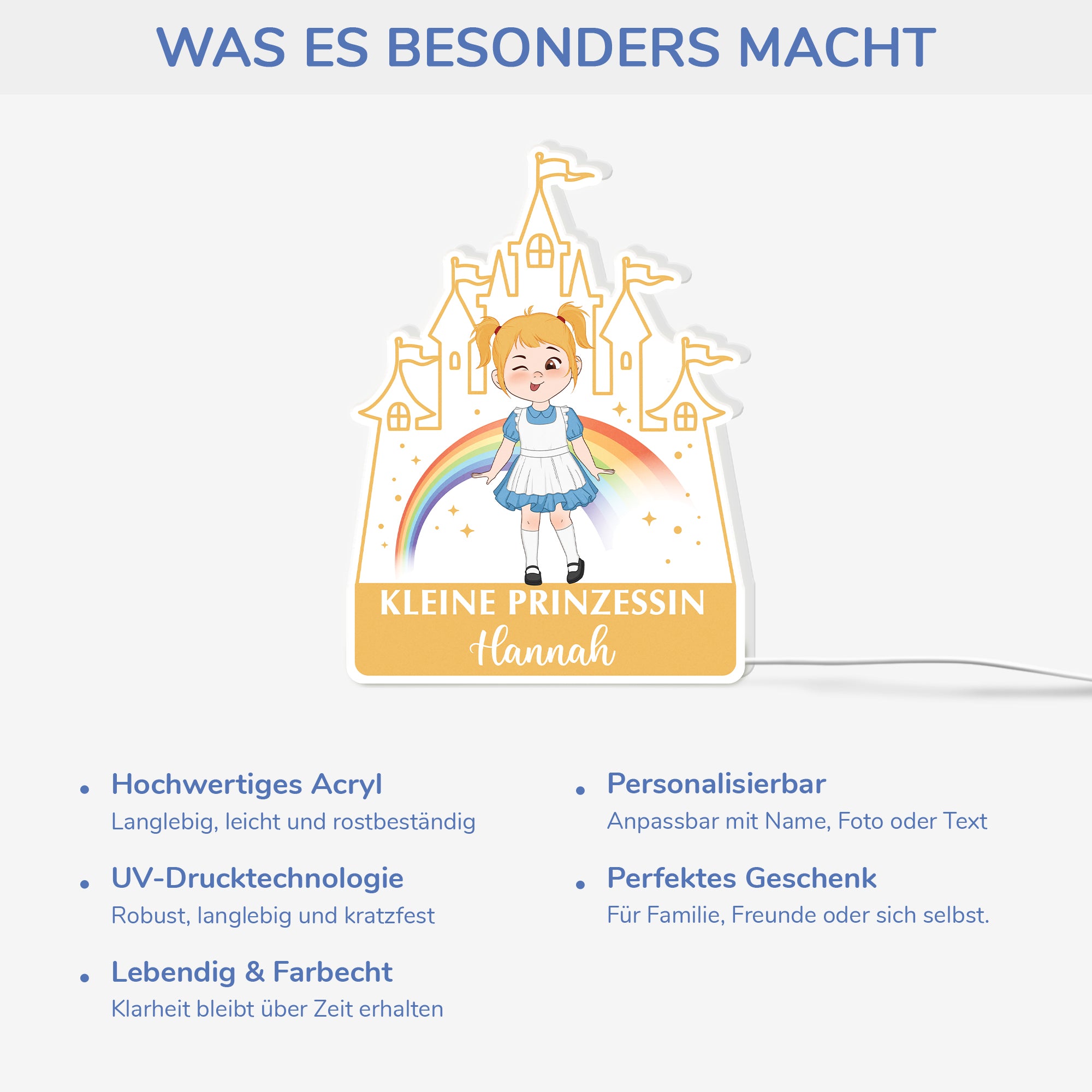 5248LGE4 kleine prinzessin personalisierte lightbox_ kinder 5248LKGZK