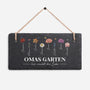 5249AGE1 omas garten blumen personalisiertes geschenk garten  schiefer gartenschild omamama 5249aetpta