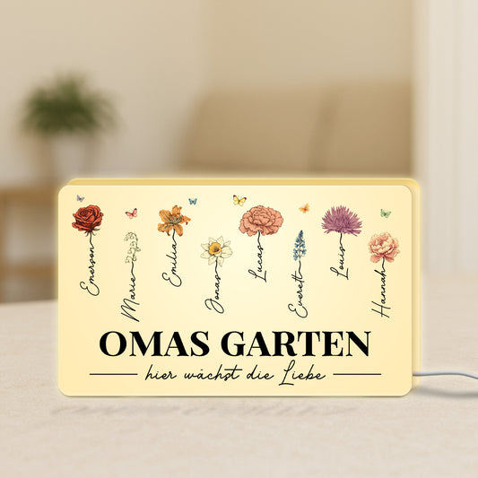 5249LGE1 omas garten blumen personalisierte lightbox_ oma 5249L