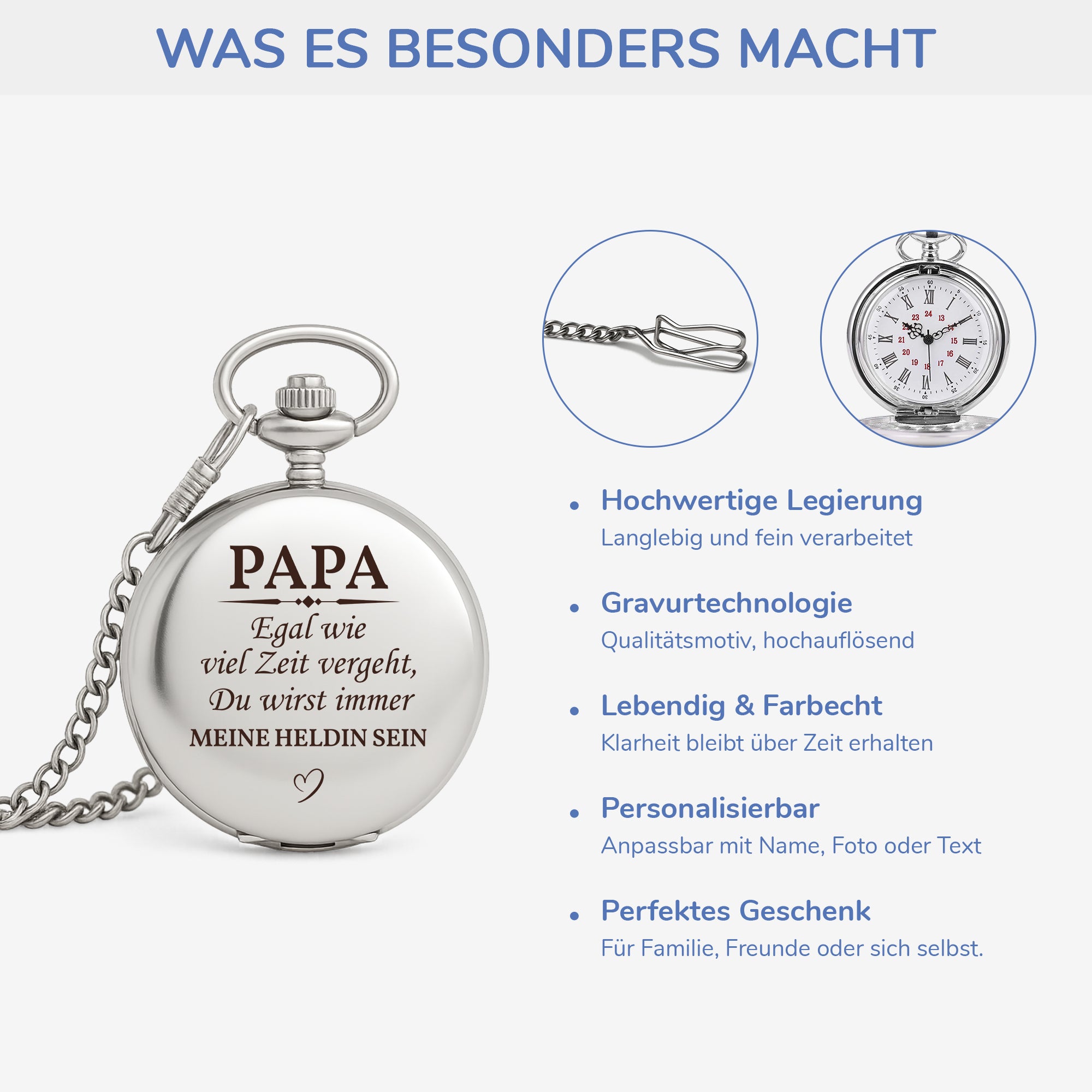 5258OGE4 du wirst immer mein held sein personalisierte taschenuhr_ papa 5258O3QMB
