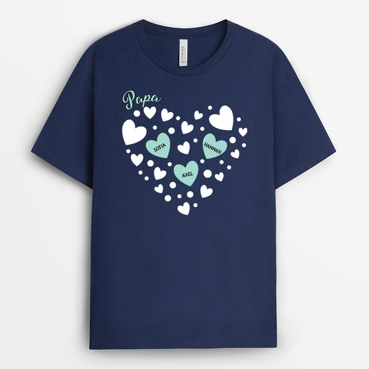 5264AGE2 mamas herzen mama t shirt personalisiert 5264A3YAA