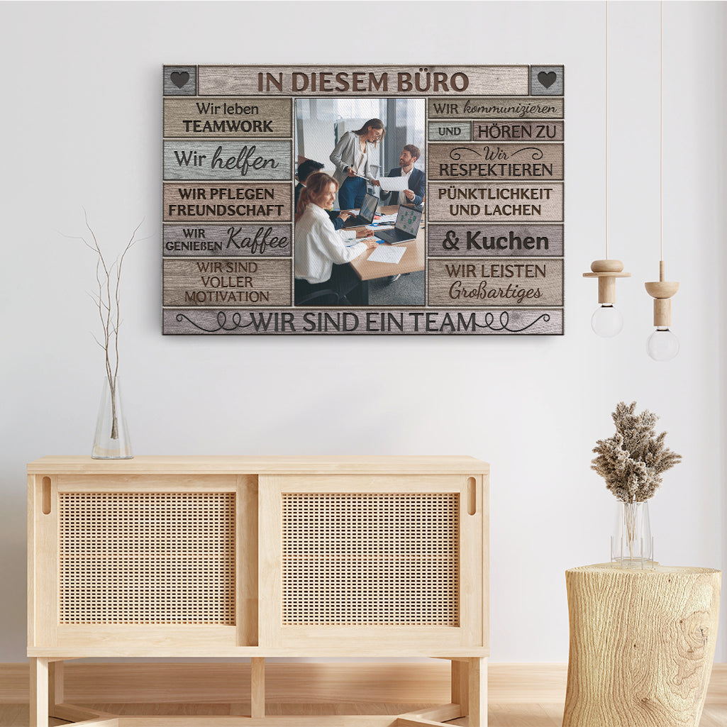 5296CGE3 wir sind ein team personalisierte leinwand_ kollegen mit foto 5296CTTNO