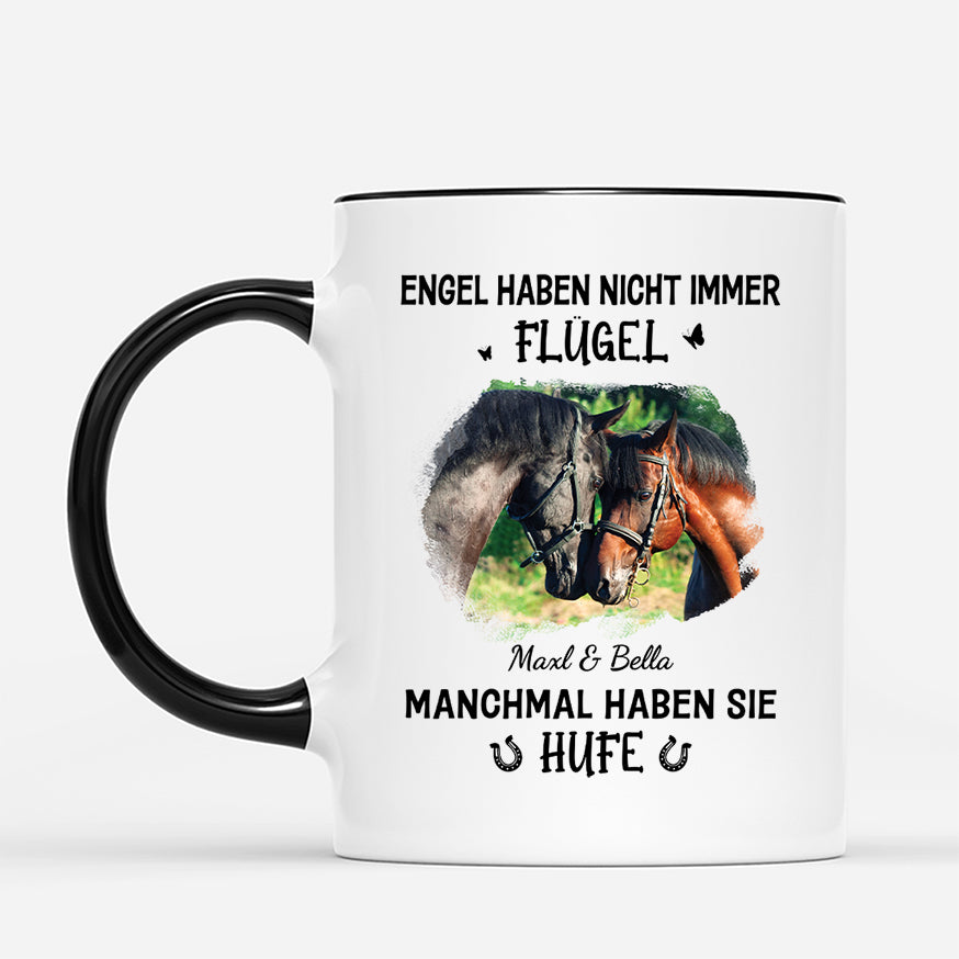 5297MGE2 engel gibts auch mit hufen personalisierte tasse mit foto_ pferd zur erinnerung 5297MKQ5U