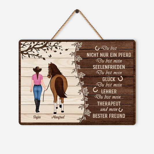 5299QGE1 du bist nicht nur ein pferd holzschild personalisiert_ pferd 5299QTVZU