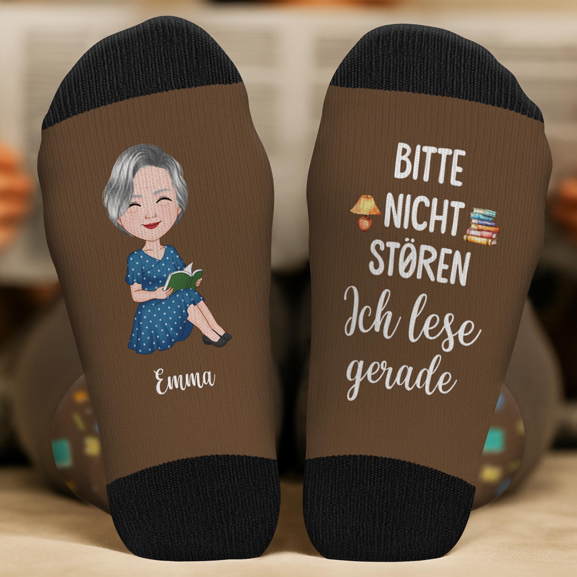 5301JGE2 bitte nicht storen ich lese gerade socken personalisieren text_ leseratten_ 5301J8TAA_9859183f 2849 45a1 a468 5395e0710469