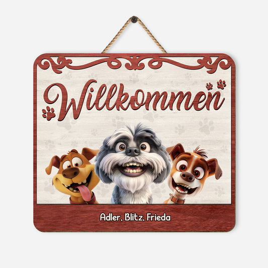 5321QGE1 willkommen holzschild personalisiert_ hunde 5321Q3YNC