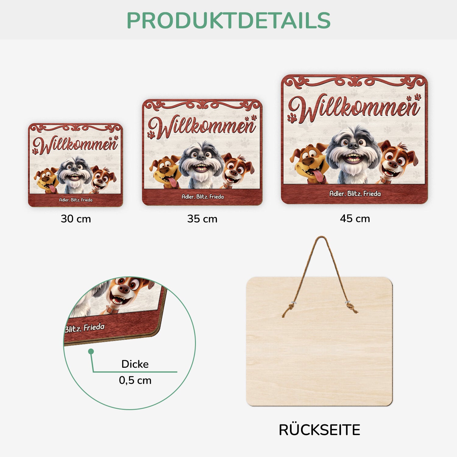 5321QGE3 willkommen holzschild personalisiert_ hunde 5321Q3YNC