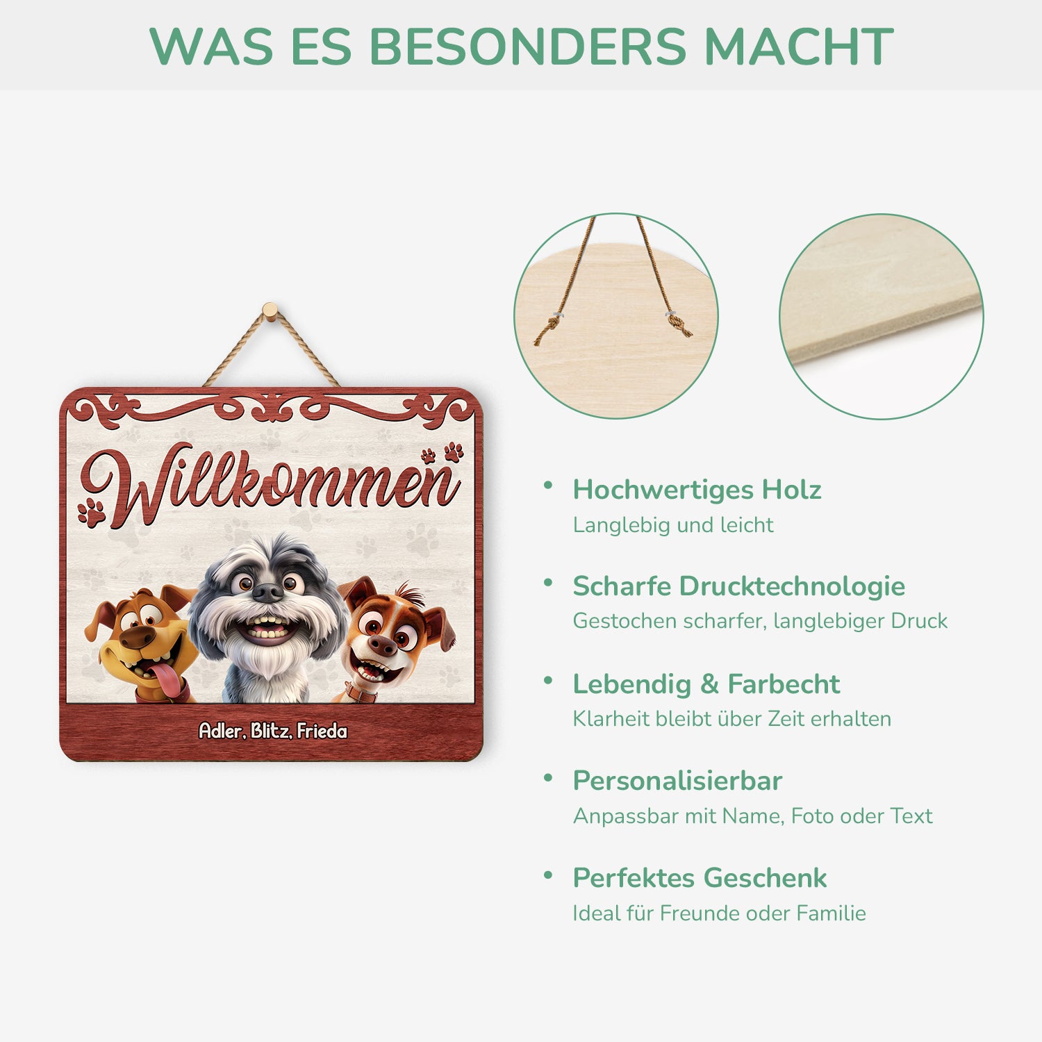 5321QGE4 willkommen holzschild personalisiert_ hunde 5321Q3YNC