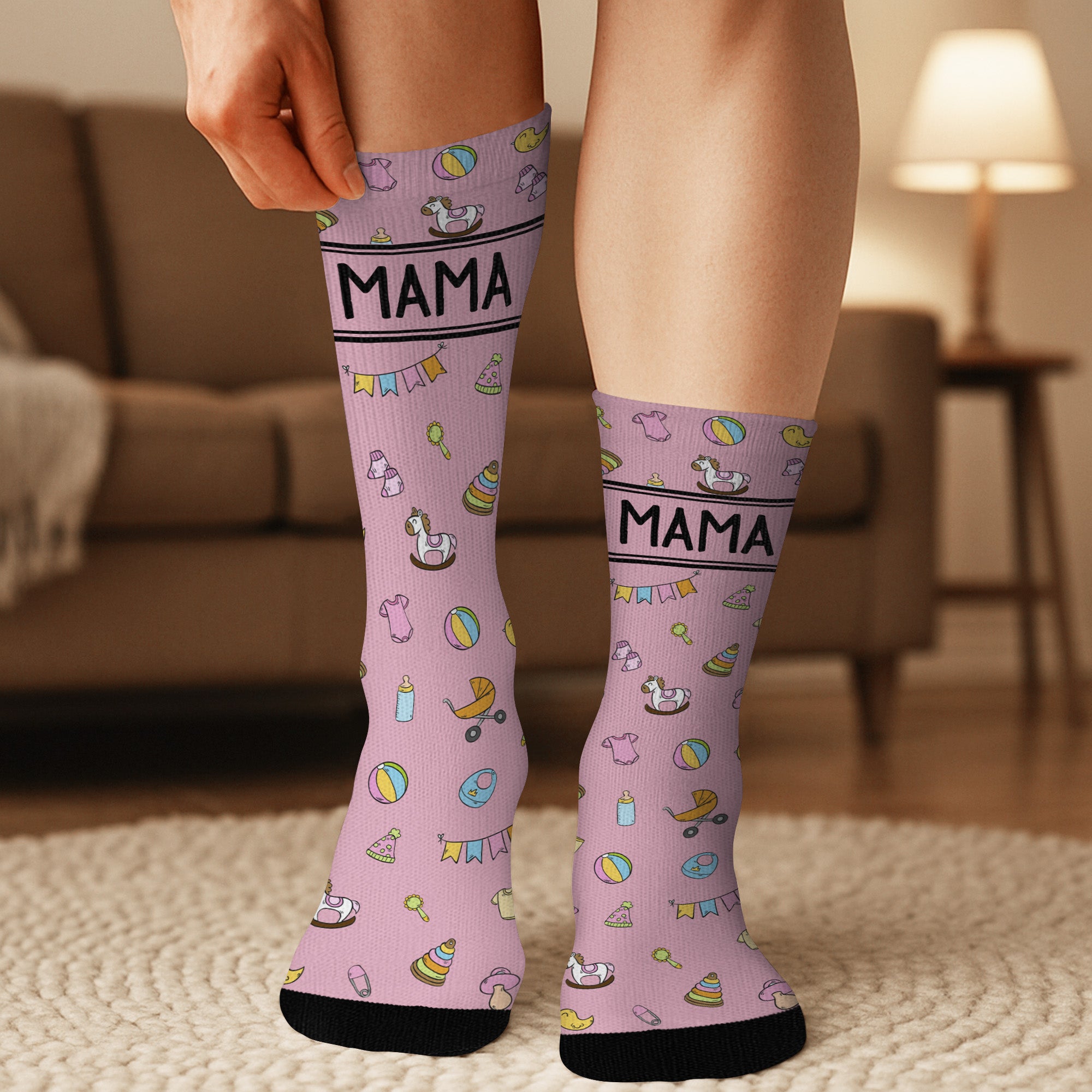 5329JGE3 ich kann heute leider einfach nicht socken personalisieren text_ mama 5329J6VMA