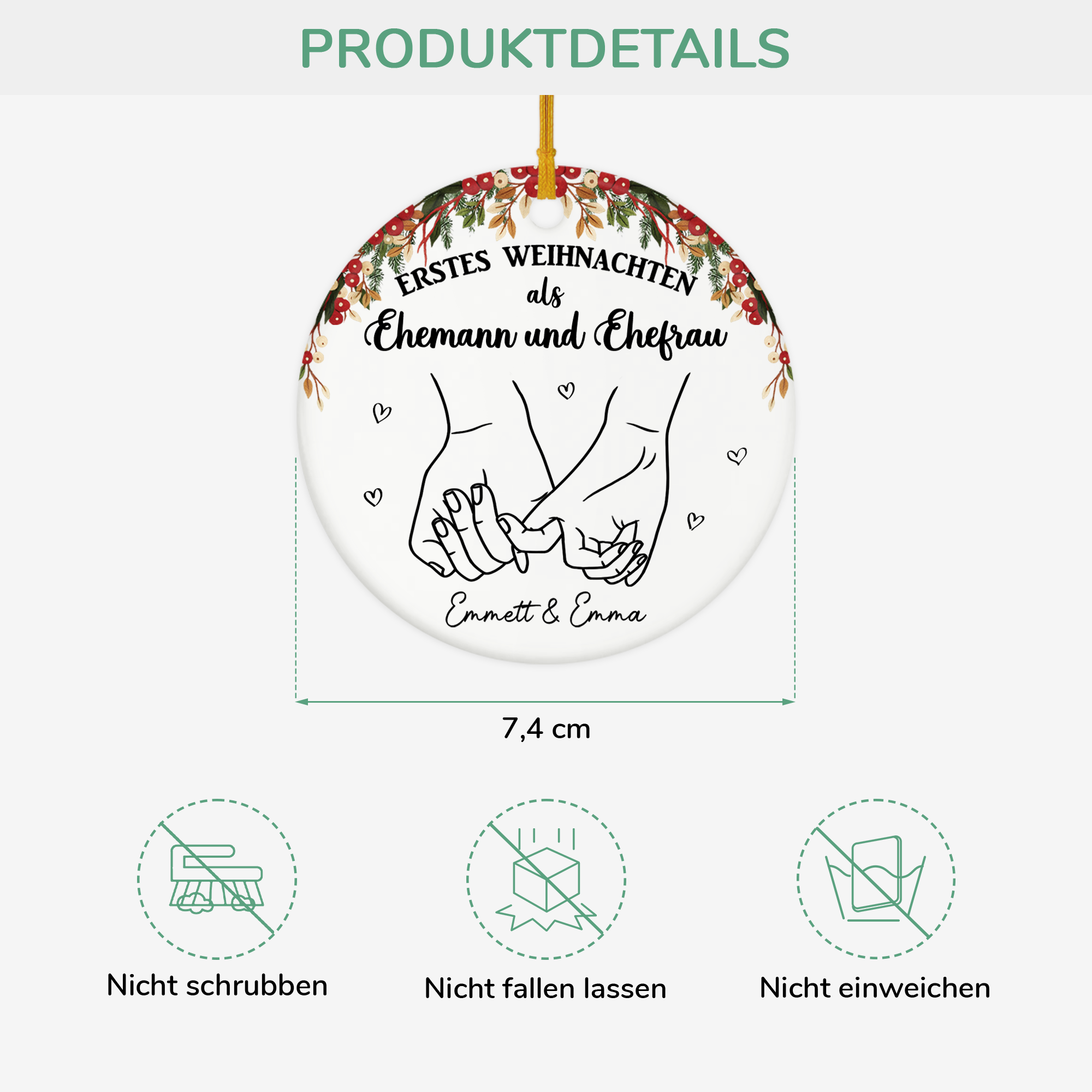 5343OGE3 erstes weihnachten als ehemann und ehefrau personalisierter weihnachtsschmuck_ aus keramik fur paar 5343OKV0G